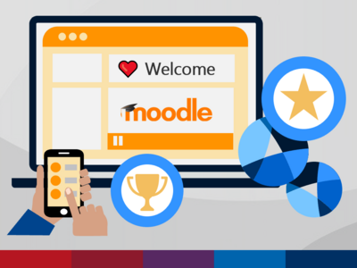 Grafik, update_Lehre, Moodle-Badges