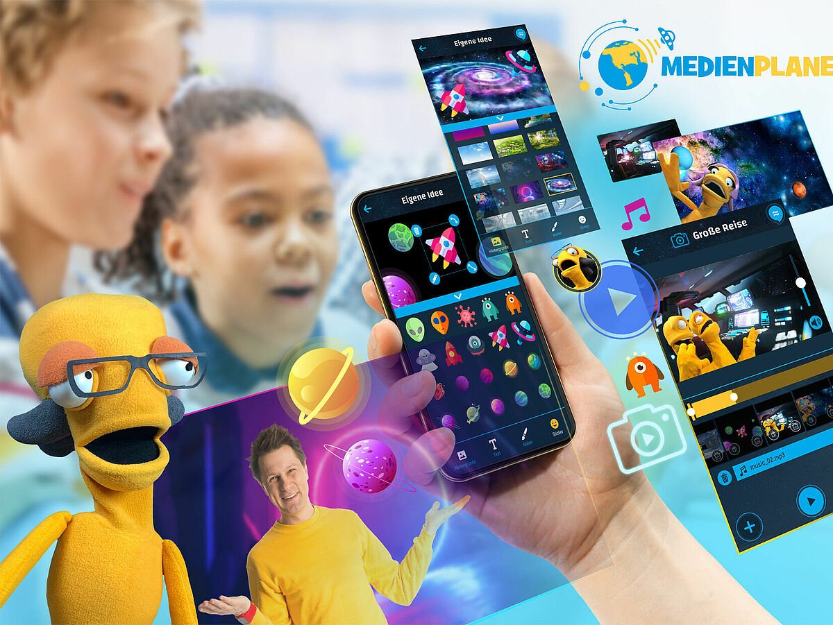 Symbolbild App „Medienplanet“, Foto: ©kids interactive GmbH 